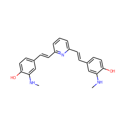 CNc1cc(/C=C/c2cccc(/C=C/c3ccc(O)c(NC)c3)n2)ccc1O ZINC000028948976