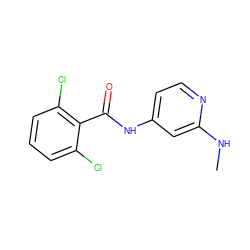 CNc1cc(NC(=O)c2c(Cl)cccc2Cl)ccn1 ZINC000096282863