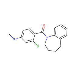 CNc1ccc(C(=O)N2CCCCc3ccccc32)c(Cl)c1 ZINC000013835091