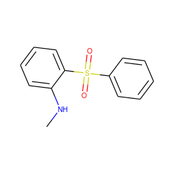 CNc1ccccc1S(=O)(=O)c1ccccc1 ZINC000039151592