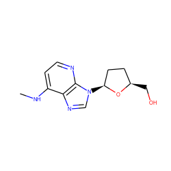 CNc1ccnc2c1ncn2[C@H]1CC[C@@H](CO)O1 ZINC000006481987