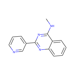 CNc1nc(-c2cccnc2)nc2ccccc12 ZINC000004264910