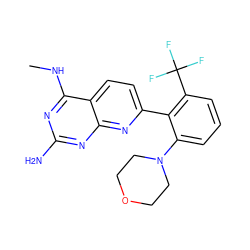 CNc1nc(N)nc2nc(-c3c(N4CCOCC4)cccc3C(F)(F)F)ccc12 ZINC000034849613