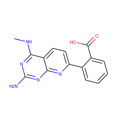 CNc1nc(N)nc2nc(-c3ccccc3C(=O)O)ccc12 ZINC000034849607