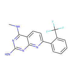 CNc1nc(N)nc2nc(-c3ccccc3C(F)(F)F)ccc12 ZINC000034845162