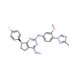 CNc1nc(Nc2ccc(-n3cnc(C)n3)c(OC)c2)nc2c1CC[C@H]2c1ccc(F)cc1 ZINC000113995998