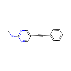 CNc1ncc(C#Cc2ccccc2)cn1 ZINC000040828850