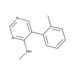 CNc1ncncc1-c1ccccc1C ZINC000004264775