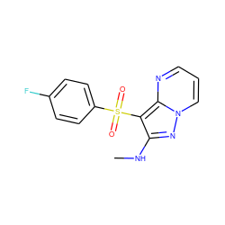 CNc1nn2cccnc2c1S(=O)(=O)c1ccc(F)cc1 ZINC000066098766