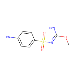 CO/C(N)=N/S(=O)(=O)c1ccc(N)cc1 ZINC000013808101