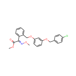 CO/N=C(/C(=O)OC)c1ccccc1COc1cccc(OCc2ccc(Cl)cc2)c1 ZINC001772571900