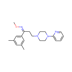 CO/N=C(/CCN1CCN(c2ccccn2)CC1)c1cc(C)cc(C)c1 ZINC000036476236