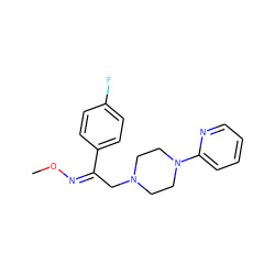 CO/N=C(/CN1CCN(c2ccccn2)CC1)c1ccc(F)cc1 ZINC000036375049