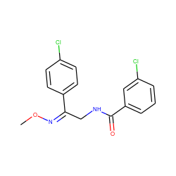 CO/N=C(/CNC(=O)c1cccc(Cl)c1)c1ccc(Cl)cc1 ZINC000005719836