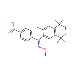 CO/N=C(/c1ccc(C(=O)O)cc1)c1cc2c(cc1C)C(C)(C)CCC2(C)C ZINC000004821771