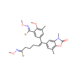 CO/N=C(\Br)CCC/C=C(\c1cc(C)c(OC)c(/C(Br)=N/OC)c1)c1cc(C)c2oc(=O)n(C)c2c1 ZINC000028656368