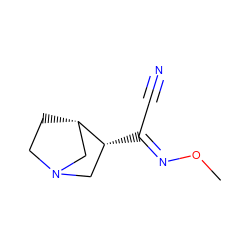 CO/N=C(\C#N)[C@@H]1CN2CC[C@H]1C2 ZINC000027428721