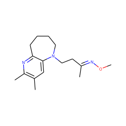 CO/N=C(\C)CCN1CCCCc2nc(C)c(C)cc21 ZINC000003965228