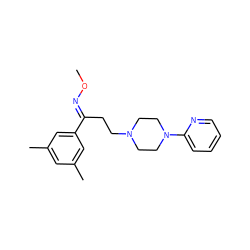 CO/N=C(\CCN1CCN(c2ccccn2)CC1)c1cc(C)cc(C)c1 ZINC000038147631