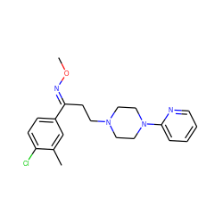 CO/N=C(\CCN1CCN(c2ccccn2)CC1)c1ccc(Cl)c(C)c1 ZINC000038147635