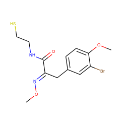 CO/N=C(\Cc1ccc(OC)c(Br)c1)C(=O)NCCS ZINC000030741071