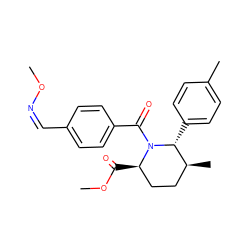 CO/N=C\c1ccc(C(=O)N2[C@H](C(=O)OC)CC[C@H](C)[C@H]2c2ccc(C)cc2)cc1 ZINC000007998381