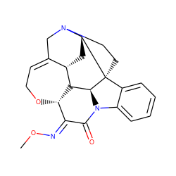 CO/N=C1/C(=O)N2c3ccccc3[C@@]34CCN5CC6=CCO[C@@H]1[C@@H]([C@H]23)[C@H]6C[C@H]54 ZINC001772603938