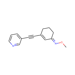 CO/N=C1/C=C(C#Cc2cccnc2)CCC1 ZINC000049087993