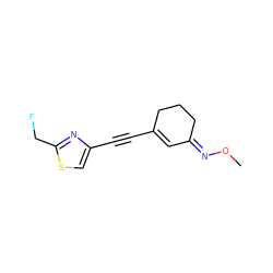 CO/N=C1/C=C(C#Cc2csc(CF)n2)CCC1 ZINC000058563930