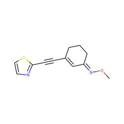 CO/N=C1/C=C(C#Cc2nccs2)CCC1 ZINC000058583661