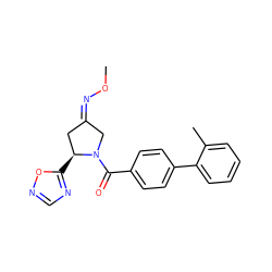 CO/N=C1/C[C@H](c2ncno2)N(C(=O)c2ccc(-c3ccccc3C)cc2)C1 ZINC000040876610