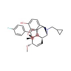 CO[C@@]12C=C[C@]3(C[C@@]1(C)[C@@H](O)c1ccc(F)cc1)[C@@H]1Cc4ccc(O)c5c4[C@]3(CCN1CC1CC1)[C@@H]2O5 ZINC001772596064