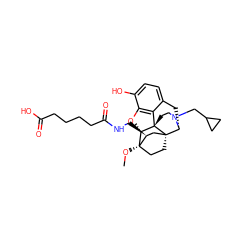 CO[C@@]12CC[C@@]3(C[C@@H]1CNC(=O)CCCCC(=O)O)[C@H]1Cc4ccc(O)c5c4[C@@]3(CCN1CC1CC1)[C@H]2O5 ZINC000220556651