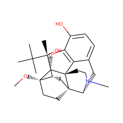 CO[C@@]12CC[C@@]3(C[C@H]1[C@@](C)(O)C(C)(C)C)[C@H]1Cc4ccc(O)c5c4[C@@]3(CCN1C)[C@H]2O5 ZINC000100825050