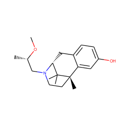 CO[C@@H](C)CN1CC[C@@]2(C)c3cc(O)ccc3C[C@@H]1C2(C)C ZINC000013475587