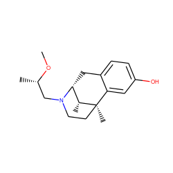 CO[C@@H](C)CN1CC[C@]2(C)c3cc(O)ccc3C[C@@H]1[C@H]2C ZINC000100796790