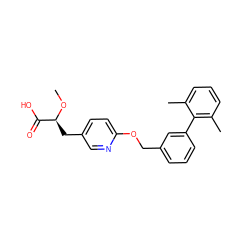 CO[C@@H](Cc1ccc(OCc2cccc(-c3c(C)cccc3C)c2)nc1)C(=O)O ZINC000169349559