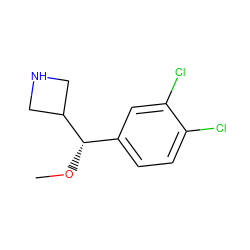 CO[C@@H](c1ccc(Cl)c(Cl)c1)C1CNC1 ZINC000095555888