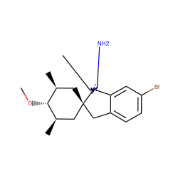 CO[C@@H]1[C@@H](C)C[C@@]2(Cc3ccc(Br)cc3[C@@]23N=C(C)C(N)=N3)C[C@H]1C ZINC001772599268