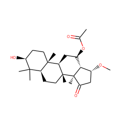 CO[C@@H]1CC(=O)[C@]2(C)[C@@H]1[C@H](OC(C)=O)C[C@@H]1[C@@]3(C)CC[C@H](O)C(C)(C)[C@@H]3CC[C@]12C ZINC000299856552