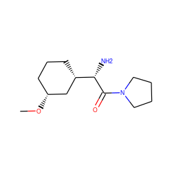 CO[C@@H]1CCC[C@H]([C@H](N)C(=O)N2CCCC2)C1 ZINC000027980507