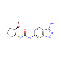 CO[C@@H]1CCC[C@H]1NC(=O)Nc1cc2[nH]nc(N)c2cn1 ZINC001772621367