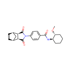 CO[C@@H]1CCCC[C@H]1NC(=O)c1ccc(N2C(=O)[C@H]3[C@H]4C=C[C@H](C4)[C@H]3C2=O)cc1 ZINC000062178784