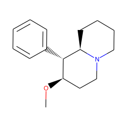 CO[C@@H]1CCN2CCCC[C@@H]2[C@H]1c1ccccc1 ZINC000028645425