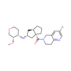 CO[C@@H]1COCC[C@@H]1N[C@@H]1C[C@H]2CCC[C@@]2(C(=O)N2CCc3ncc(Br)cc3C2)C1 ZINC000095594351