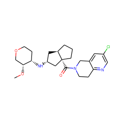 CO[C@@H]1COCC[C@@H]1N[C@@H]1C[C@H]2CCC[C@@]2(C(=O)N2CCc3ncc(Cl)cc3C2)C1 ZINC000095594784