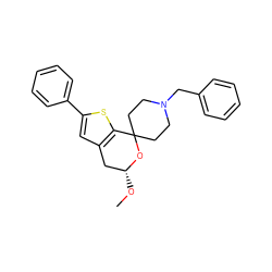 CO[C@@H]1Cc2cc(-c3ccccc3)sc2C2(CCN(Cc3ccccc3)CC2)O1 ZINC000095555481