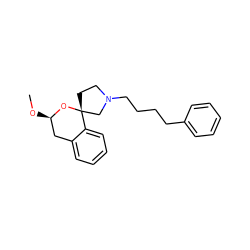 CO[C@@H]1Cc2ccccc2[C@]2(CCN(CCCCc3ccccc3)C2)O1 ZINC000084730014