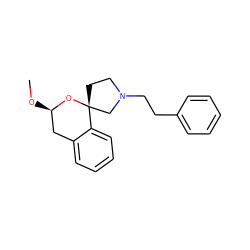 CO[C@@H]1Cc2ccccc2[C@]2(CCN(CCc3ccccc3)C2)O1 ZINC000084724610