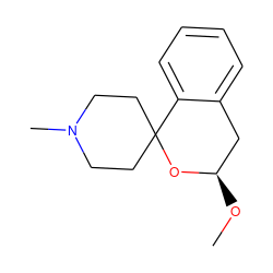 CO[C@@H]1Cc2ccccc2C2(CCN(C)CC2)O1 ZINC000013472036